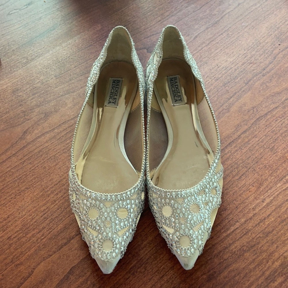 Badgley Mischka Wedding flats!